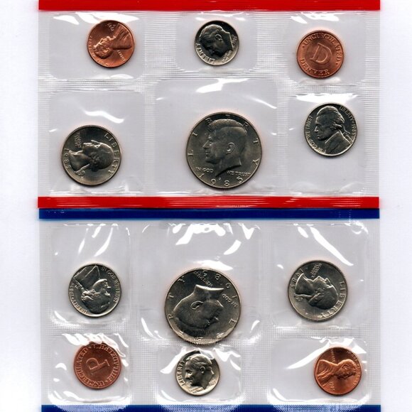 1985-P&D Uncirculated Set... 10 Coin Set... In Original US Mint Packaging - Picture 1 of 3
